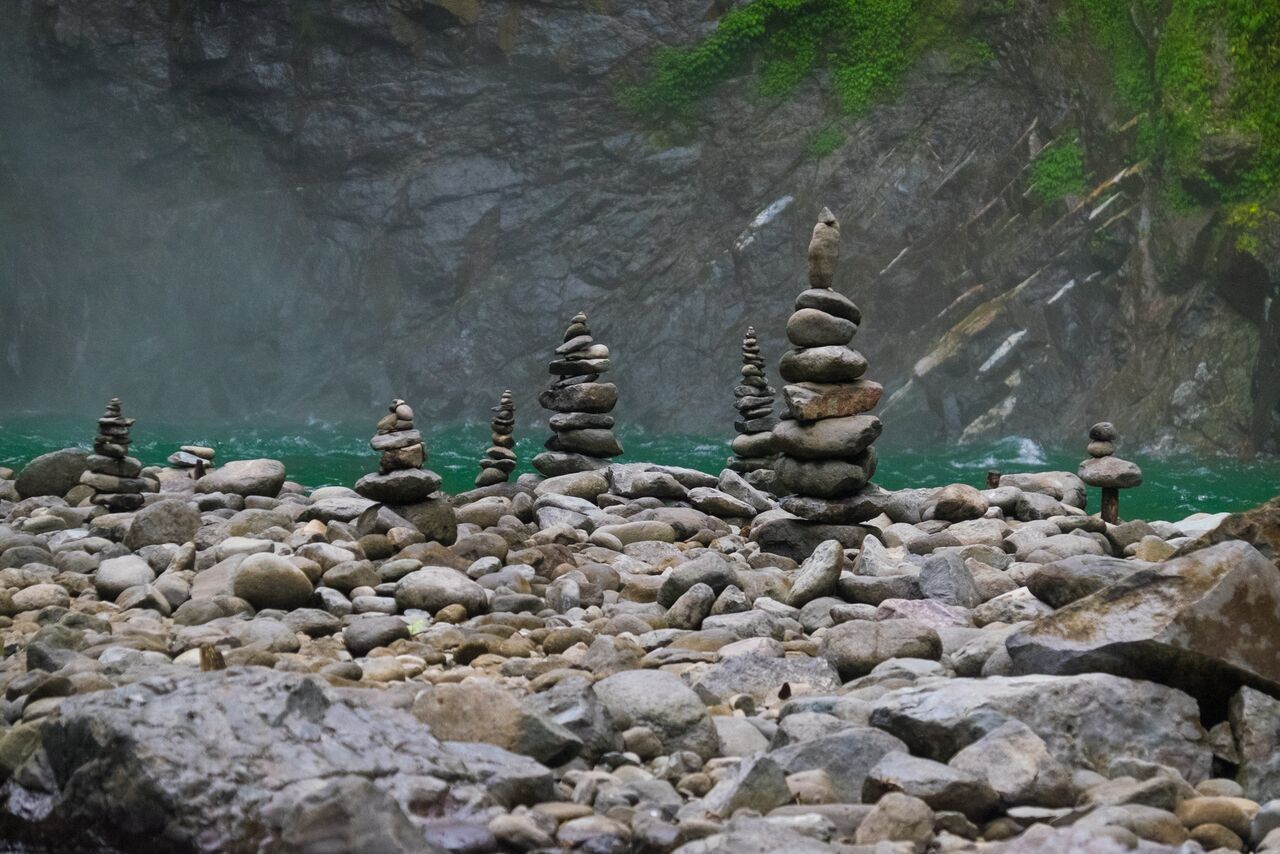 Some stones by the waterfall, because there are lots of pictures of the waterfall...