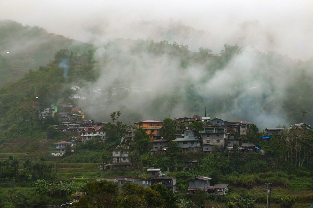 The view from the restaurant in Banaue